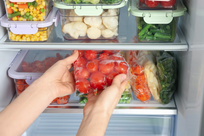 Vegetables in refrigerator