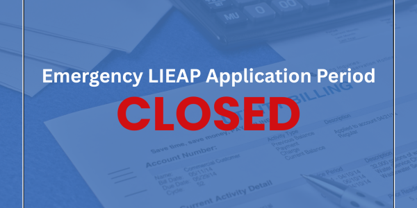 Graphic stating that the Emergency Low Income Energy Assistance Program is closed