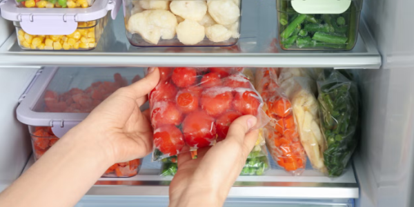 Vegetables in refrigerator